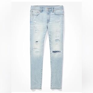 American Eagle Outfitters airsoft+ Athletic Skinny Jeans Distressed w28 L28
